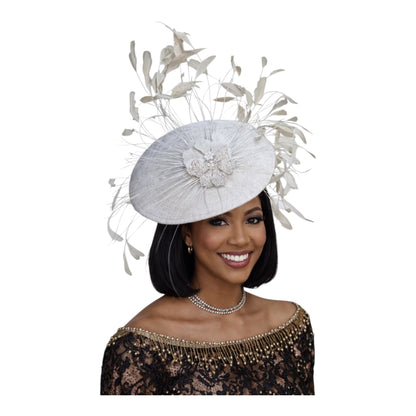 CRZ Hat Embellished With Feathers