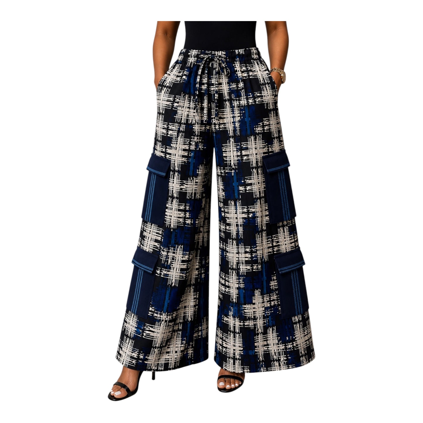 Palazzo Trouser With Double Side Cargo Pocket