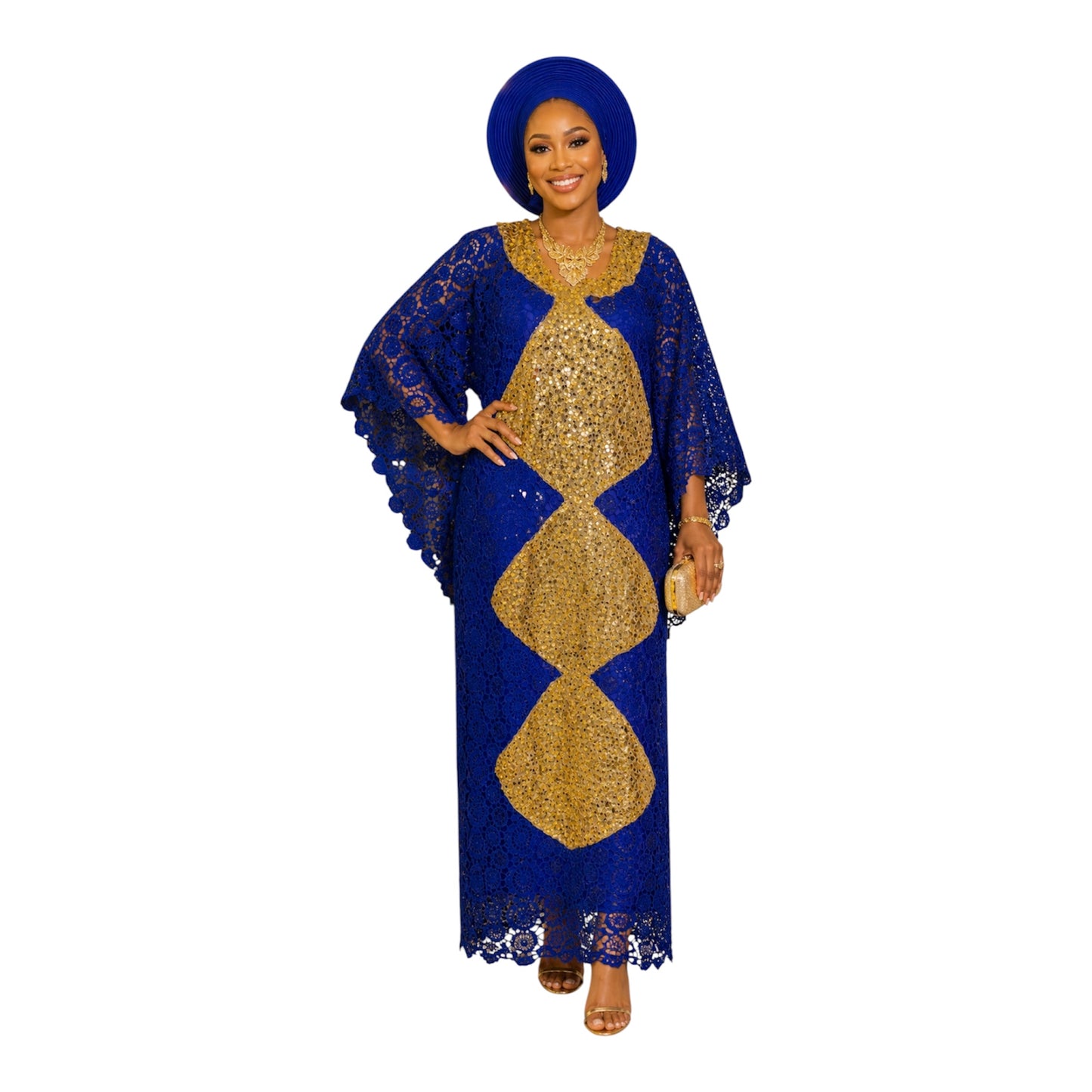 CRZ 60 Inches Aso Oke Dress