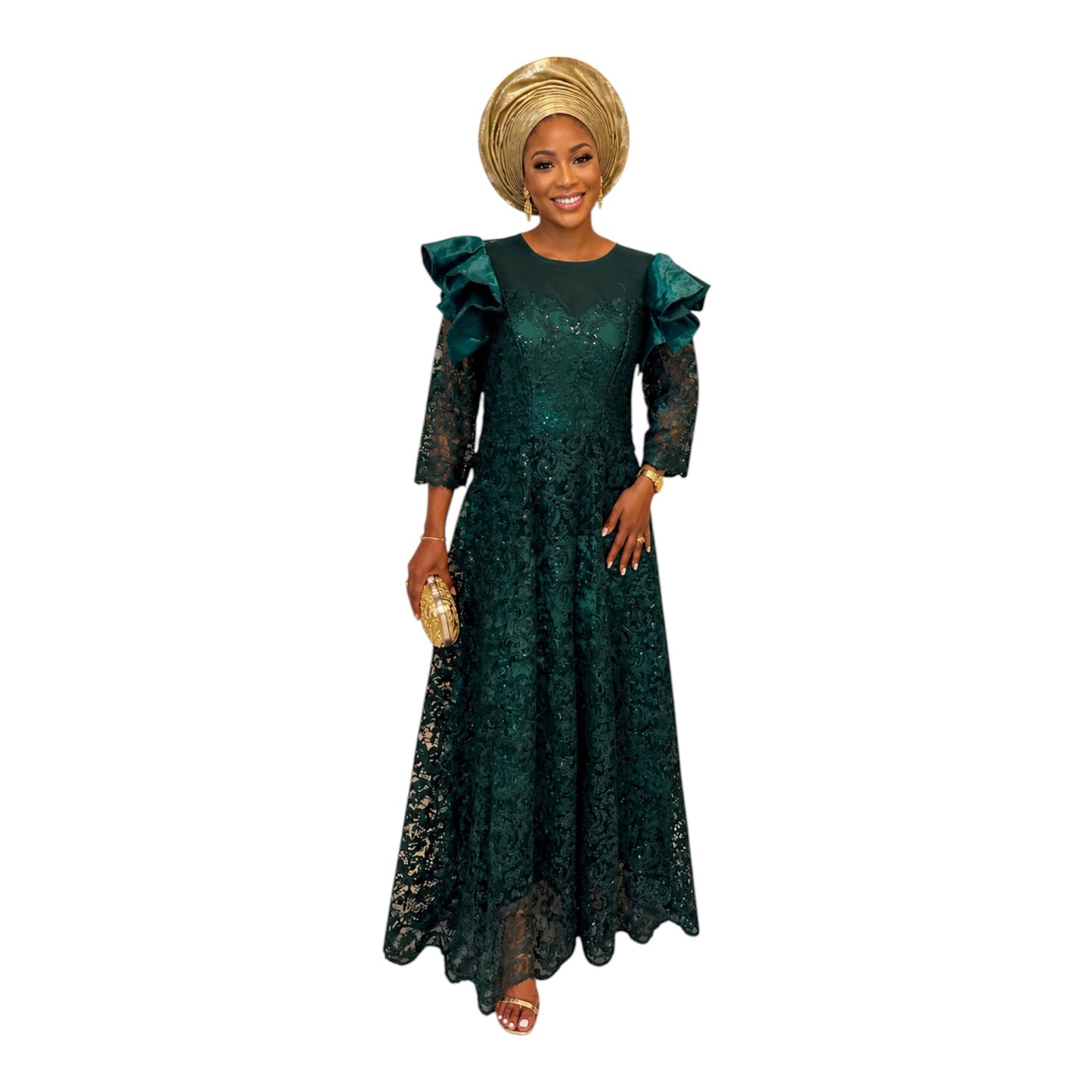 CRZ 60 Inches Aso Oke Dress