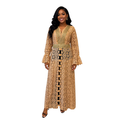 CRZ Elegant Cord Lack Dress