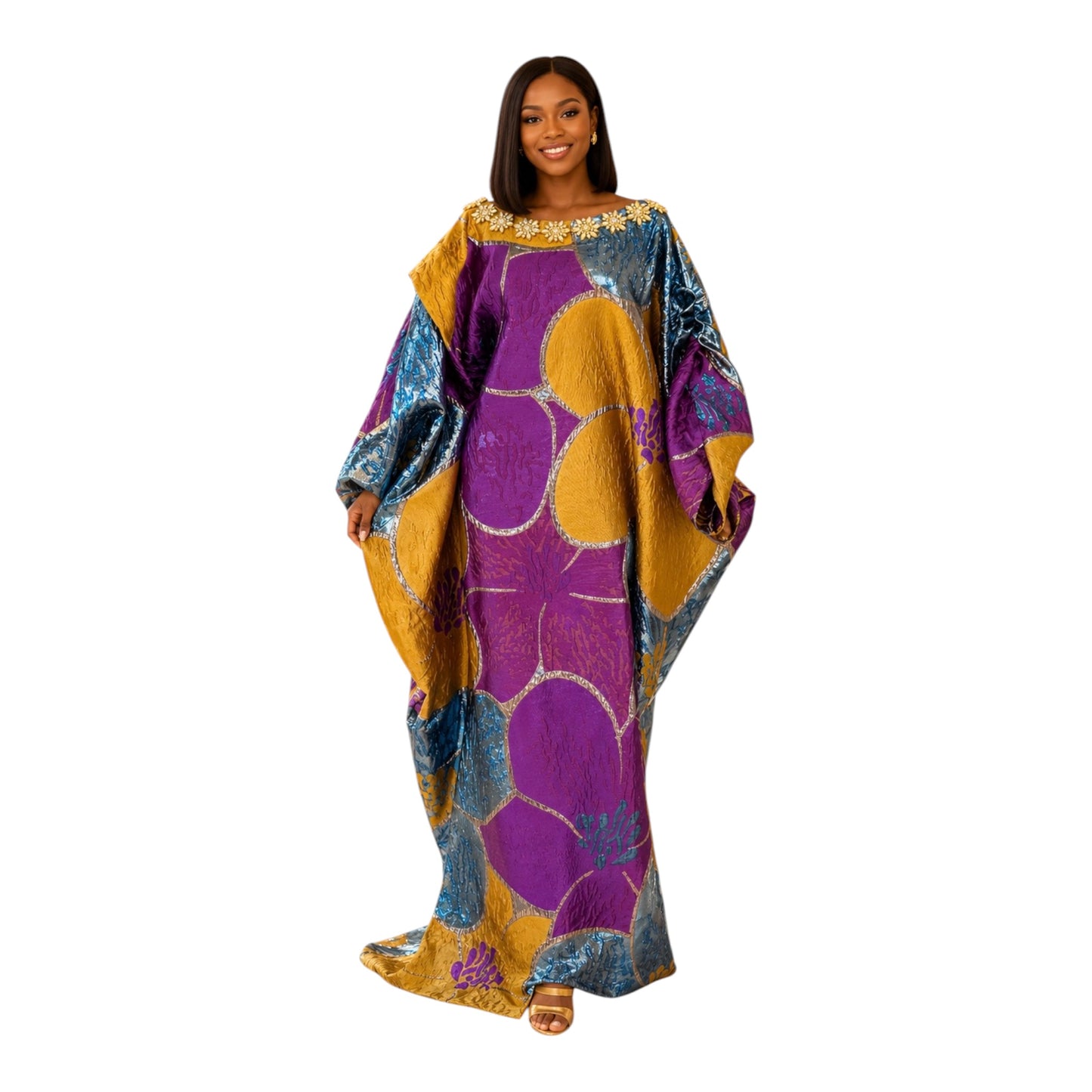 CRZ Ankara and Lace Dress