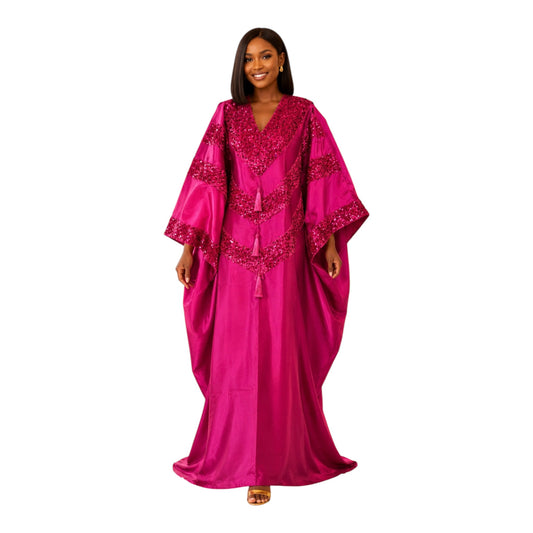 CRZ Elegant Jacquard Brocade Bubu