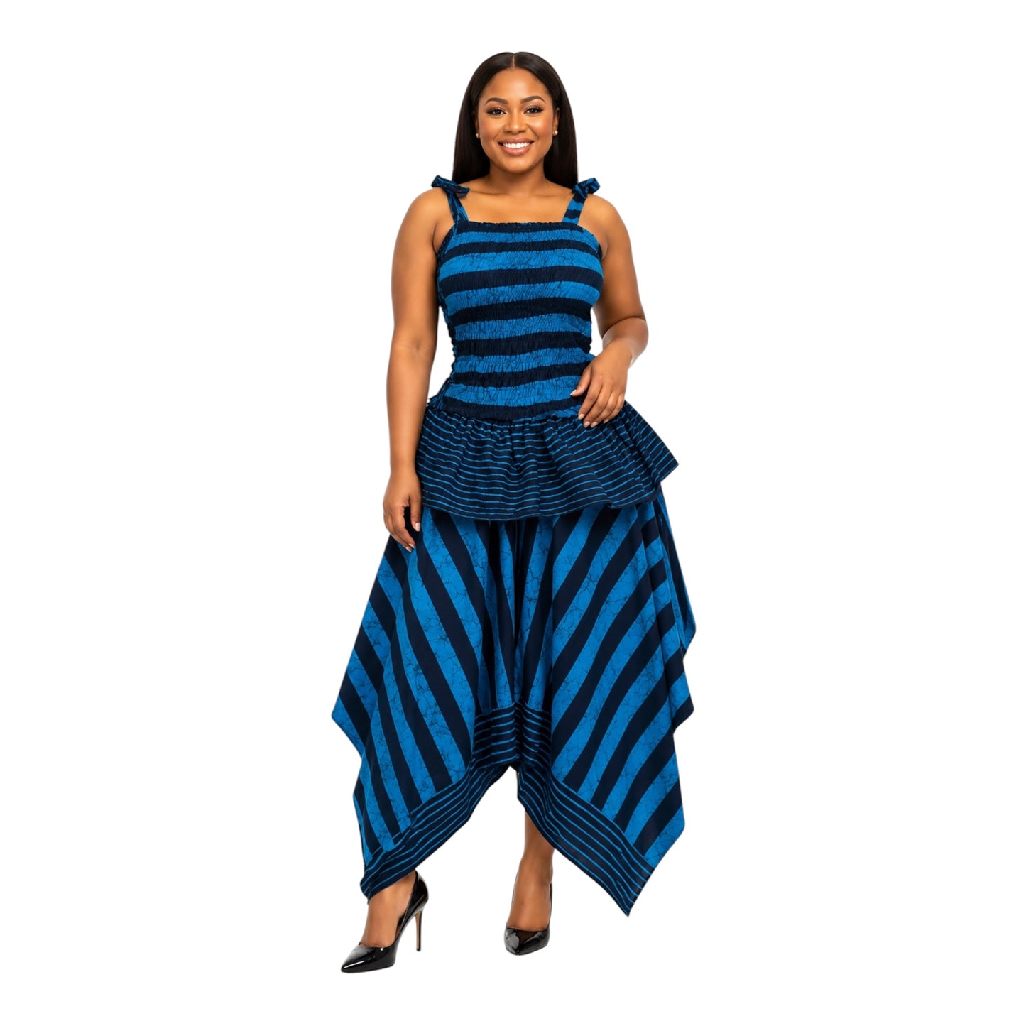 CRZ Ankara Top With Handkerchief Skirt