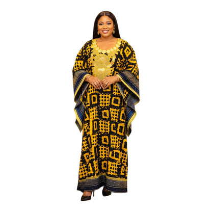 Crescenza Elegant Ankara and Aso Oke Designed Bubu