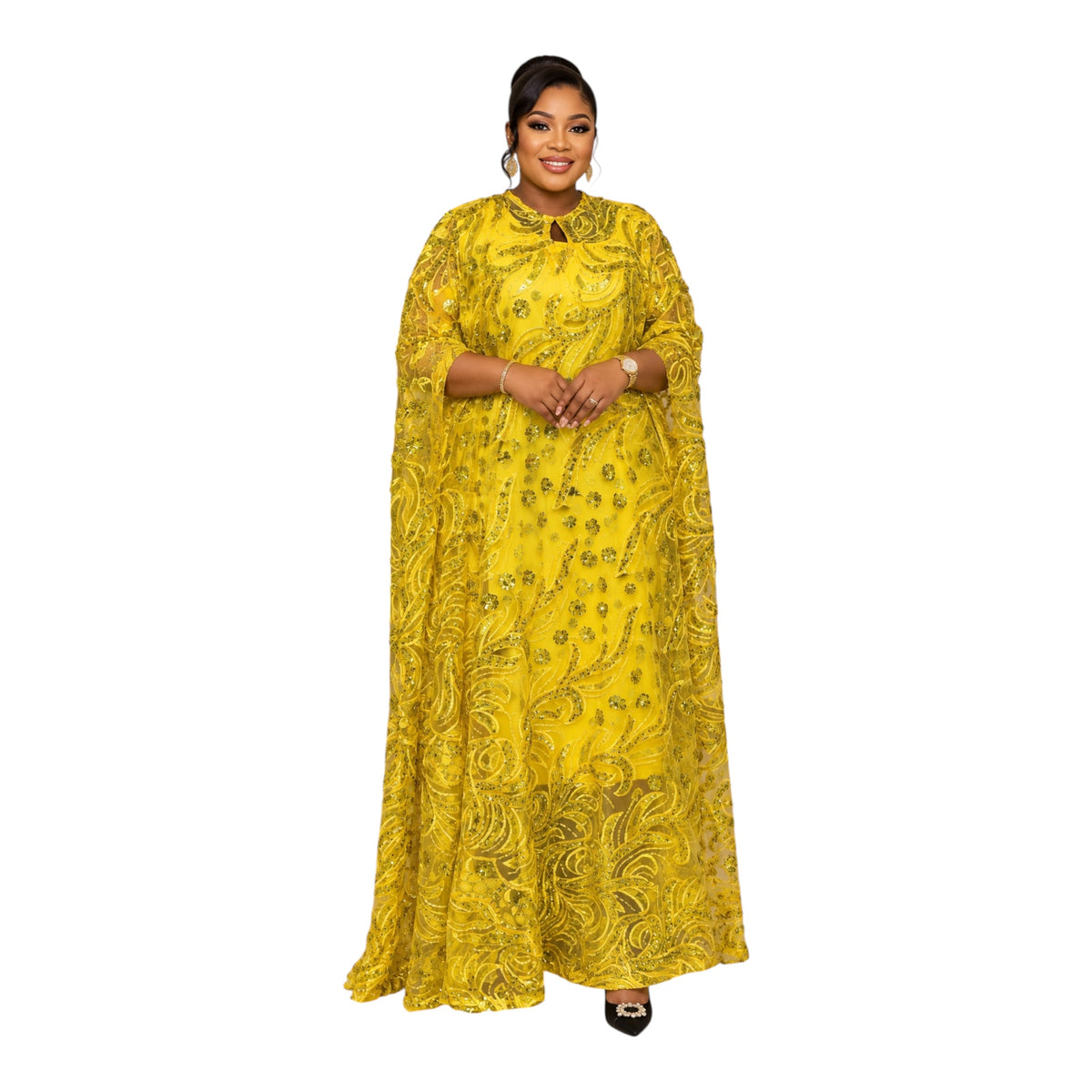 CRZ Elegant Cord Lack Dress