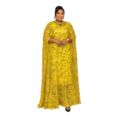 CRZ Elegant Cord Lack Dress