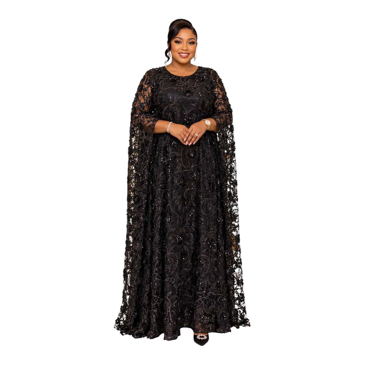 CRZ Elegant Cord Lack Dress