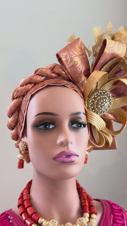 Elegant Peach Nigerian Autogele